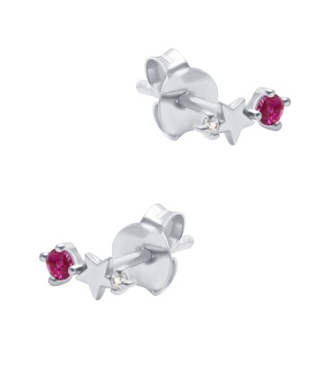 July Birthstone Silver Stud Earring STS-6802